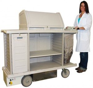 , New Powered Housekeeping Cart for Linen &#038; Cleaning Carts
