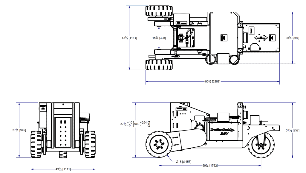 TrailerCaddy 15K Remote Steer 36V Drawing